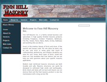 Tablet Screenshot of finnhillmasonry.com